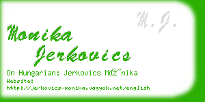 monika jerkovics business card